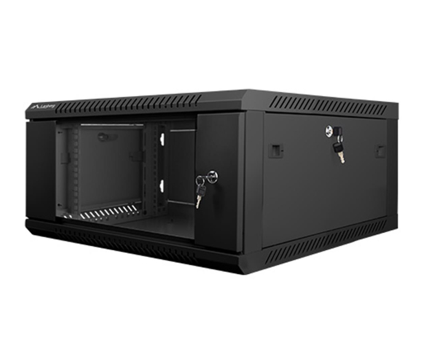 LANBERG Wisząca 19" 4U 600x600mm jednosekcyjna (czarna) WF01-6604-10B - 455279 - zdjęcie